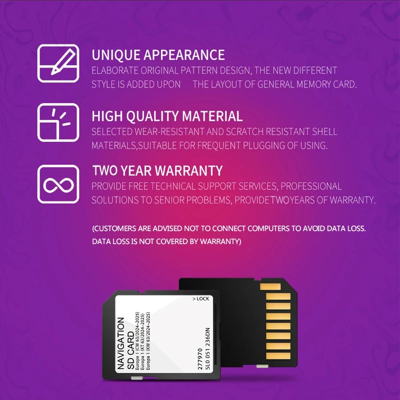 С противотуманными наклейками 32 ГБ SD-карта Amundsen MIB2 Navi Gen2 Европа 2024-2025