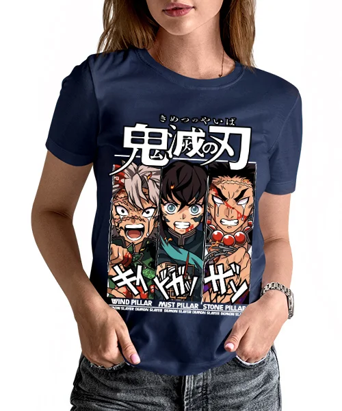 Футболка унисекс рассекающий демонов муйчиро GYOMEI Y SANEMI