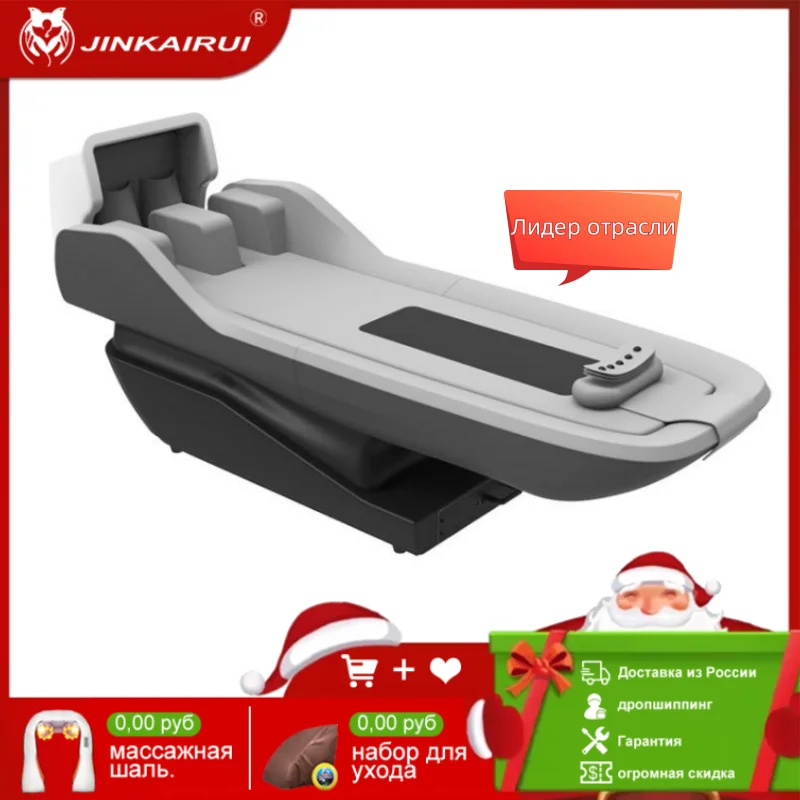 

Jinkairui AI чип управления ЖК-дисплеем с u-образной подушкой телячья спина Отопление 8D нулевой гравитации массажное кресло поддержка OEM Bluetooth муз...