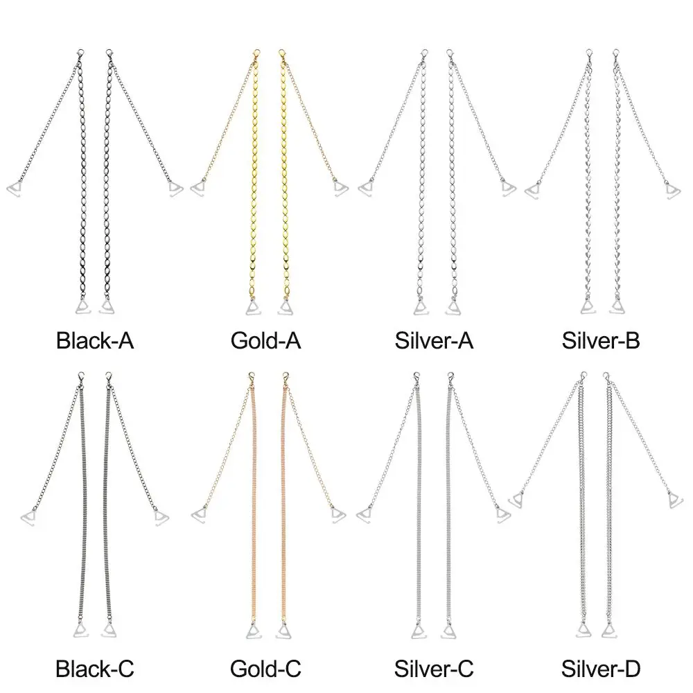 Женский Сексуальный Металлический Бюстгальтер С Противоскользящими Бретелями