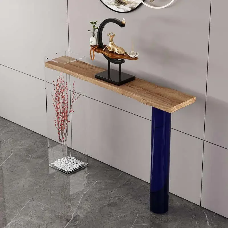 Деревянный винтажный стол для гостиной Современная Вертикальная мебель