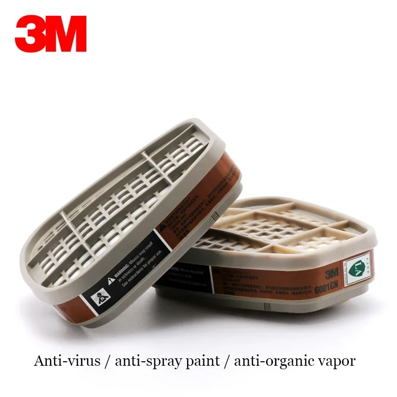 3M 6200 Полумаска для лица 6001 Газовые картриджи Окрасочная распылительная маска