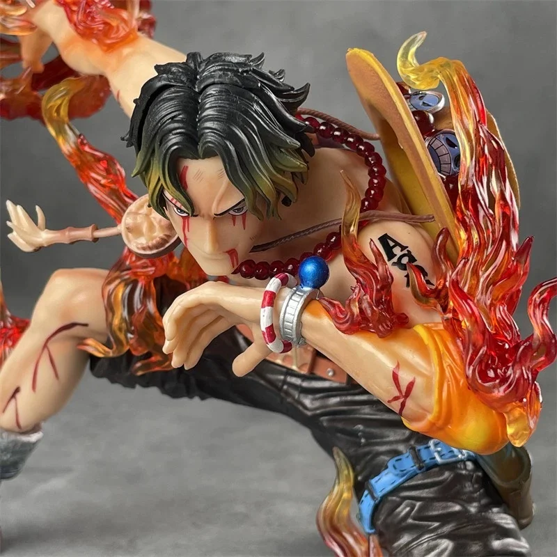 Фото Коллекционная фигурка Портгаса Д. Эйса из One Piece, серия PT Yandi Fire Fist, 17,5 см, ПВХ, настольное украшение, аниме-подарок №4