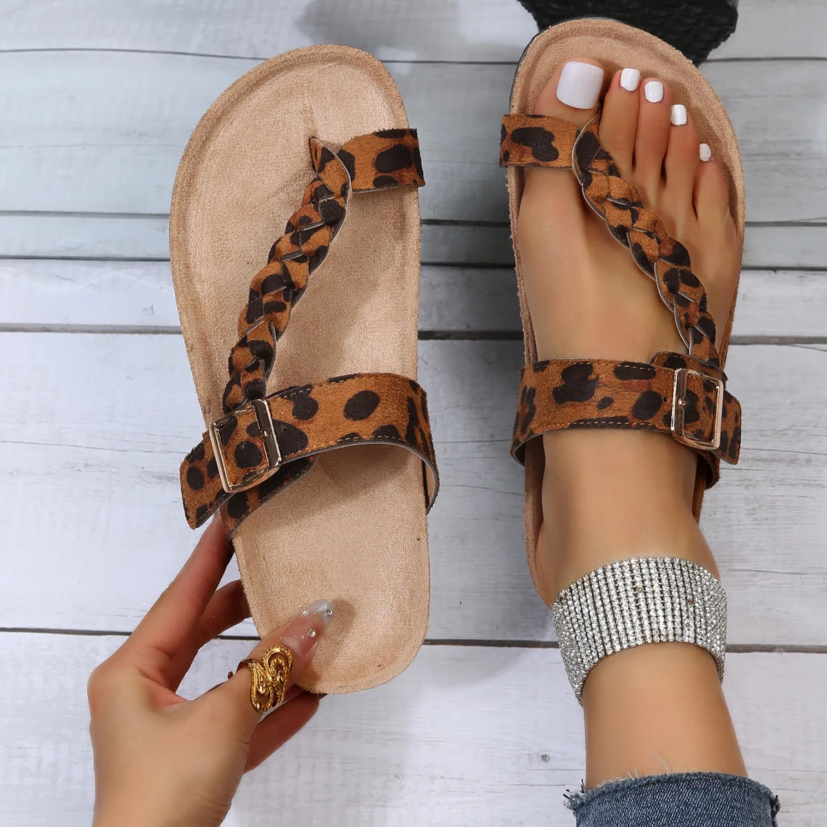 

Women Sandals Rome Style Summer Sandals For 2022 Flip Flops Plus Size 35-42 Flat Sandals Beach Summer Zapatos Mujer Casual Shoes