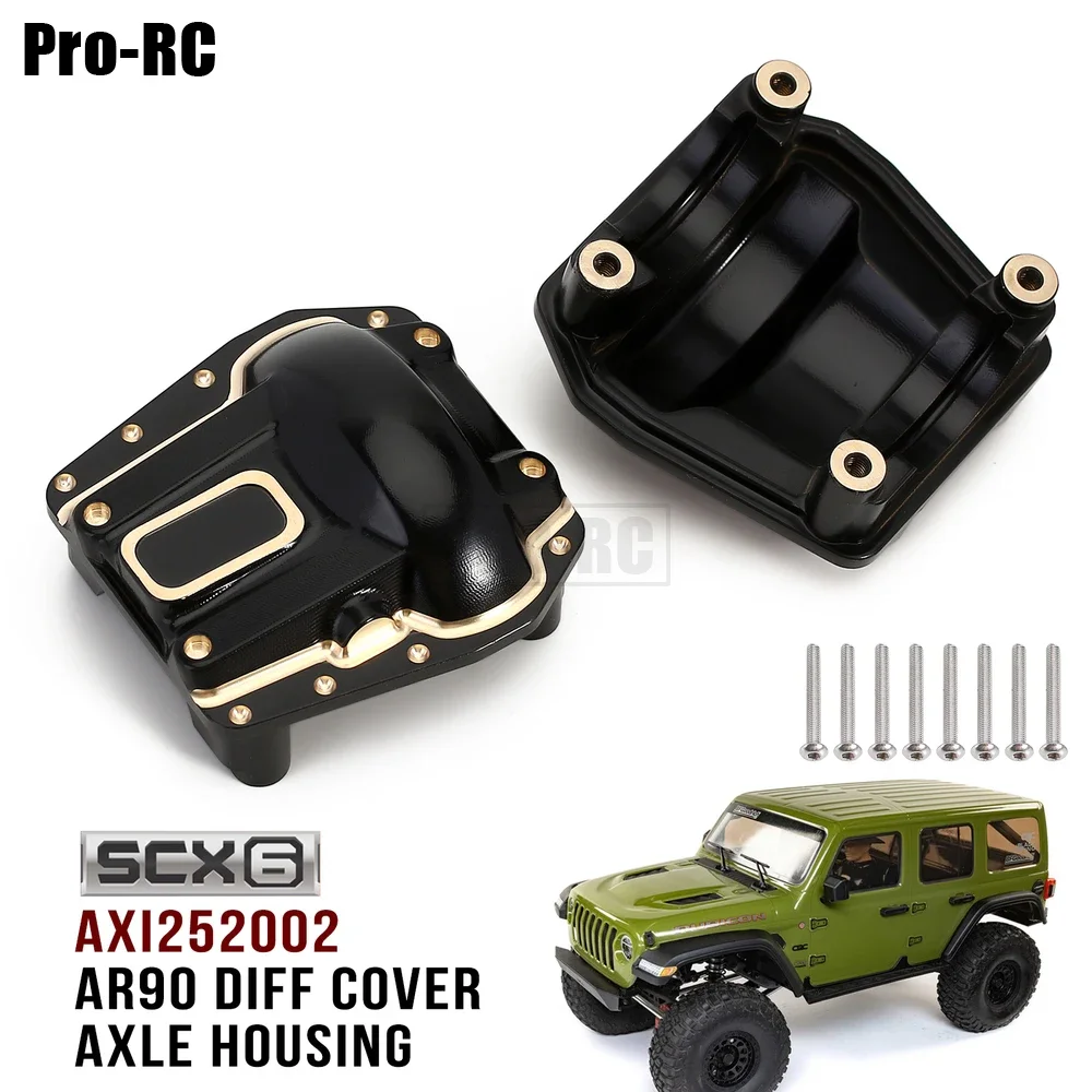 ЧПУ латунный 106g покрытие AR90 Diff крышка ось корпус набор подходит для 1/6 осевой SCX6