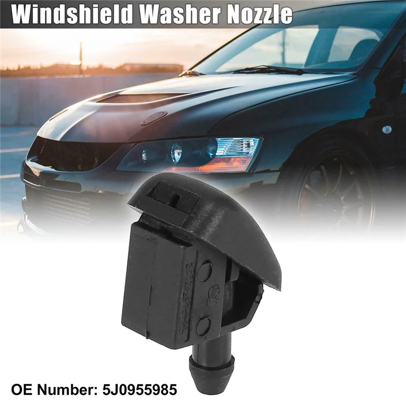 

NEW Windshield Windscreen Washer Nozzle Jet 5J0955985 for -VW Polo 6N Skoda Fabia Octavia Roomster 1996-2015 Not Heated