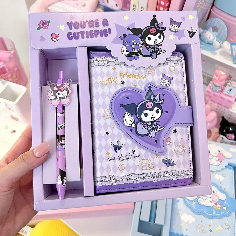 Sanrio Hello Kitty Kuromi Cinnamoroll набор канцелярских принадлежностей портативные мультяшные