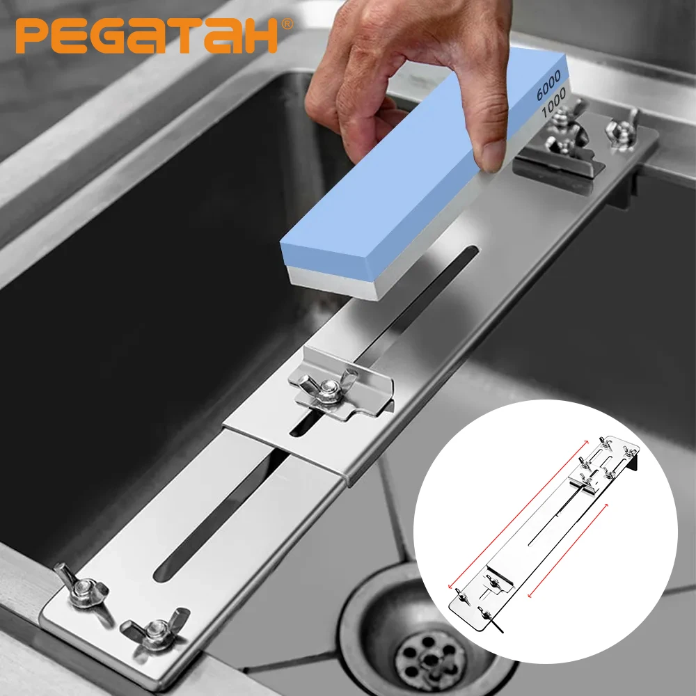 

Stainless Steel Sharpening Stone Holder Whetstones Holder Sink Bridge Plate Grinding Charcoal Stone Adjustable Sink Holder