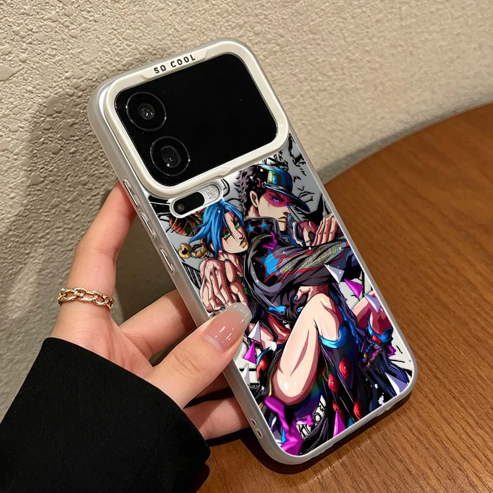 Фото Чехол для телефона J-JOJO Bizarre Adventure Anime для Xiaomi Mi 17 Pro Max 15 14 14T 13 13T 12 11 Ultra Lite, цветной, серебристый №3