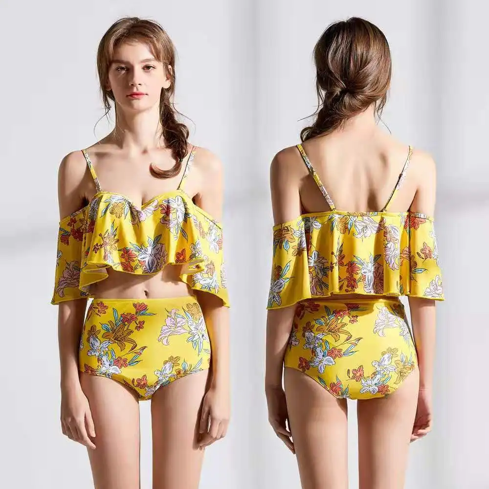 

Women's Swimsuit Push Up Bikini High Cut Bikini Sexy Printing Bikini New Summer Beachwear Bathing Women Surf Swimwear