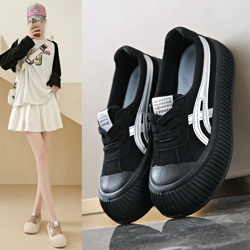 Женские кроссовки без шнуровки демисезонные тканевые с закрытым носком модель