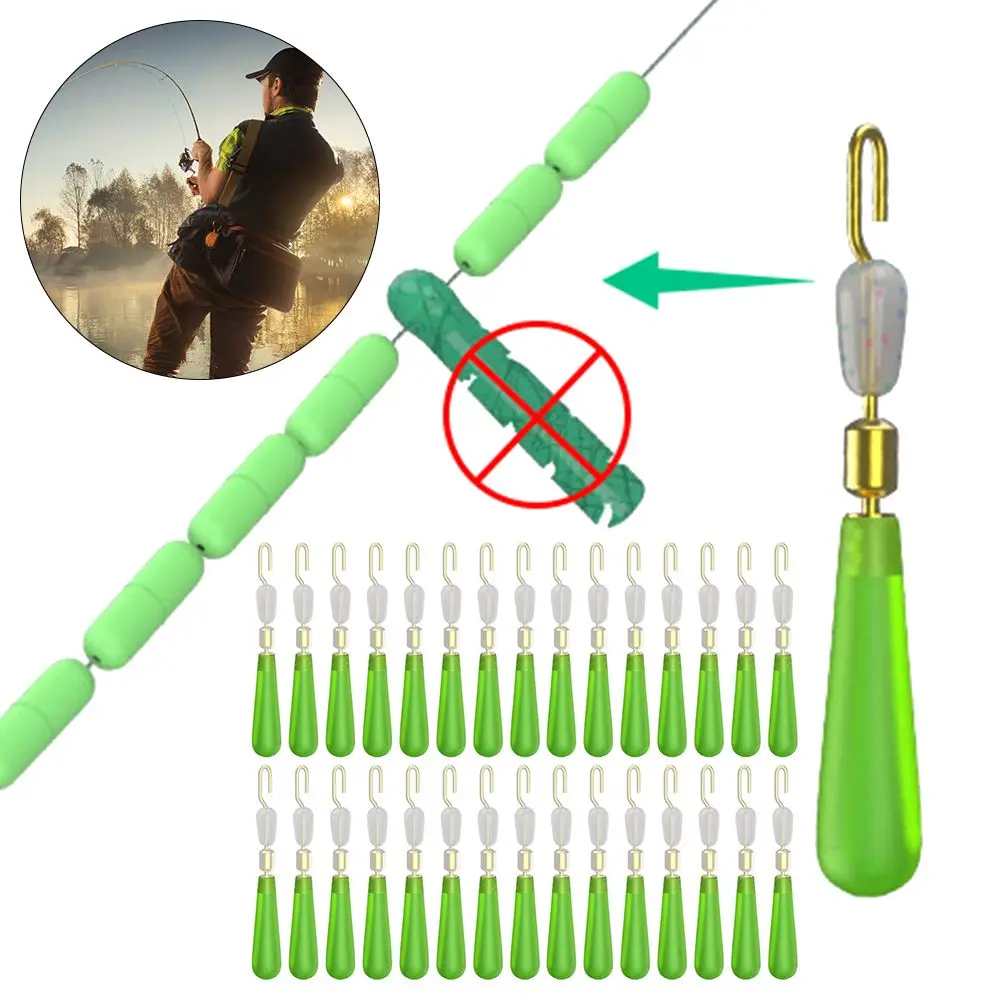 

Fishhooks Accessories Quick Sub Clamp Silicon Floating Seat Accessories Anti Winding Copper Head Rotary Floating Seat