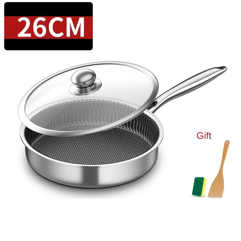 

Сковорода антипригарная из нержавеющей стали с сотовой структурой