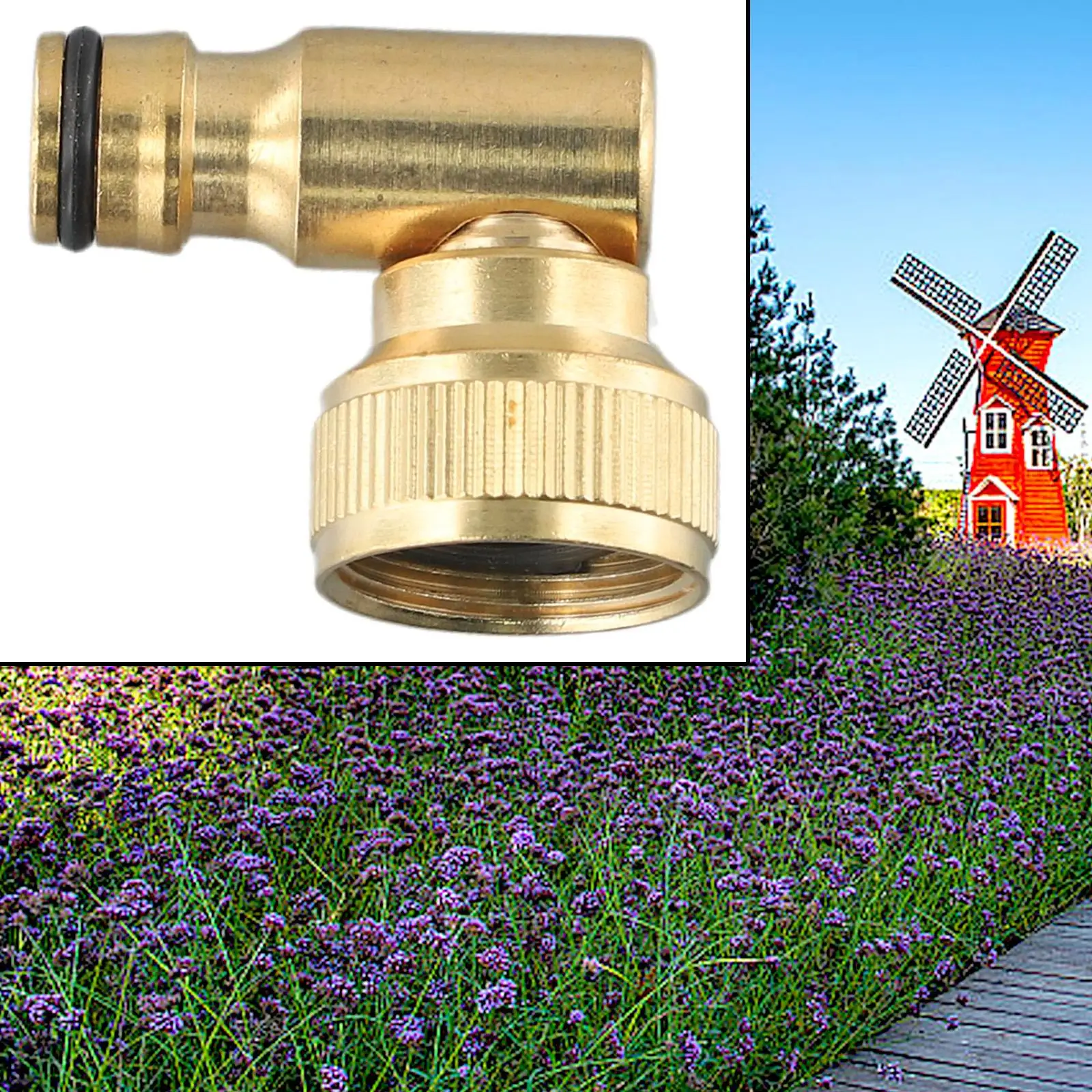 

Practical Swivel Elbow Elbow 1PCS 3/4in BSP Female For Hoselock Plug For Hosereels Outdoor Garden Quick Connector