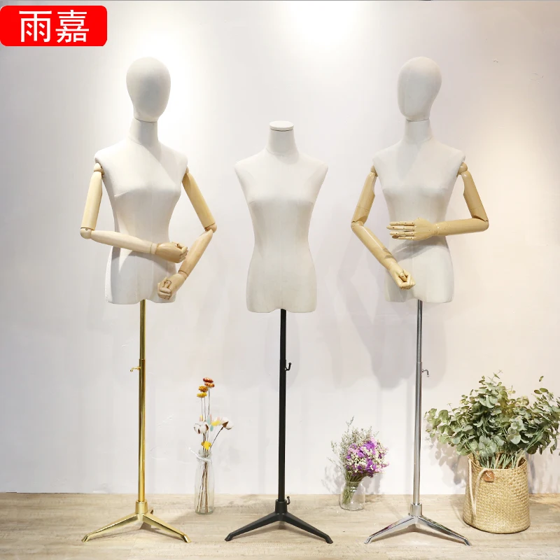 

New Clothing Store Mannequin Women's Half-Length Wedding Dress Mannequin Women's Window Korean-Style Display Photography Stand