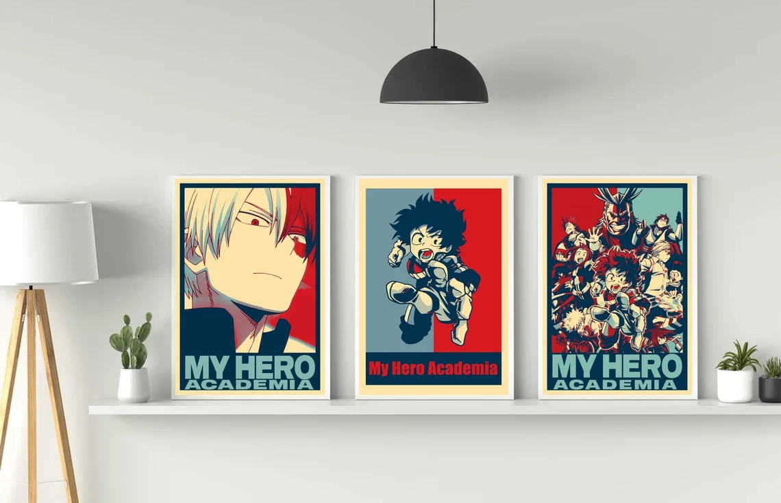 My Hero Academia Anime Manga Canvas Posters Painting Wall Art Bedroom Home Decor Gift