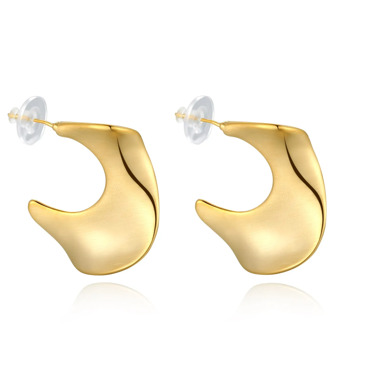

Wednesday18 Women's Earrings 925 Round Hoop Fashion Trendy Jewelry.