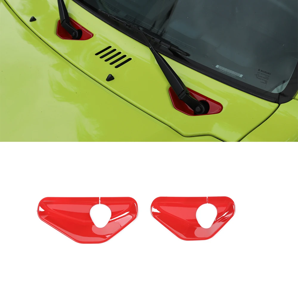 

Car Front Wiper Base Trim Decoration Cover for Suzuki Jimny 2019 2020 2021 2022 2023 JB64 JB74 Car External Accessories ABS Red