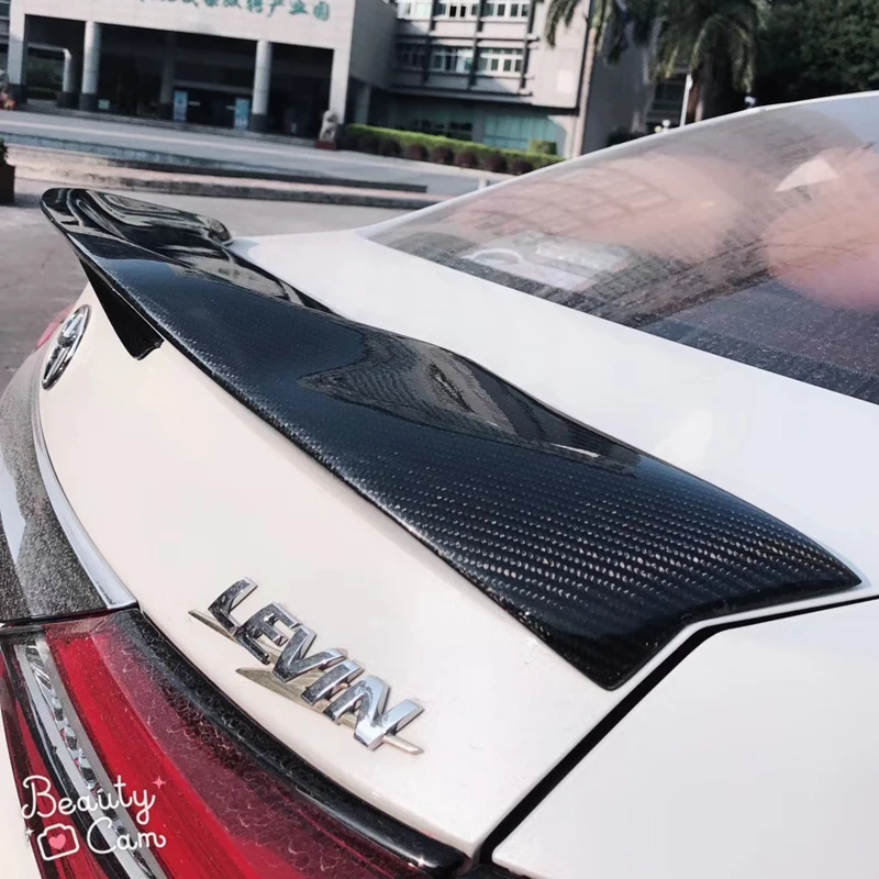 Для Toyota Corolla Спойлер 2014 2015 2016 2017 2018 FRP / Реальное глянцевое карбоновое волокно заднего крыла спортивные аксессуары комплект корпуса на.