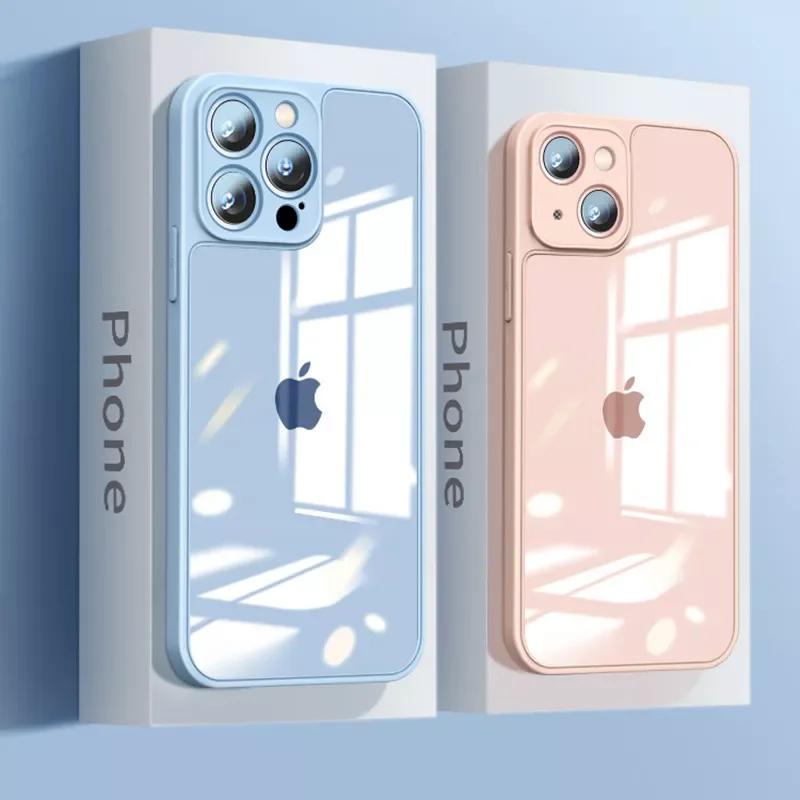 

Free Shipping Transparent Shockproof Silicone Phone Case For iPhone 13 12 11 Pro XR X XS Max Mini Soft Thin Bumper Clear Cover