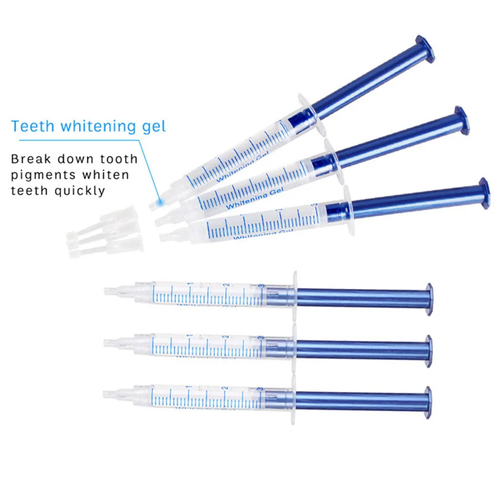 

3/6/10Pcs Teeth Whitening Kit 44% Peroxide Carbamide Gel Oral Hygiene Tooth Bleaching LED Light Dental Mouth Tray Tools Supplies