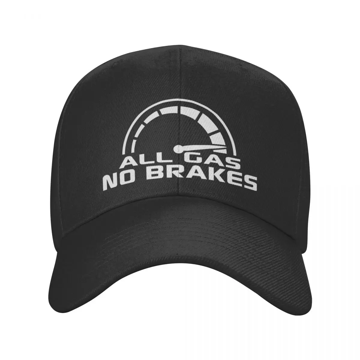 

All Gas No. Brakes Speedometer Quick Casquette, Polyester Cap Trendy For Adult Sports Nice Gift