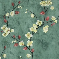 green flower tree wallpaper peel and stick wallpaper self adhesive removable paper wall covering shelf drawer liner vinyl roll