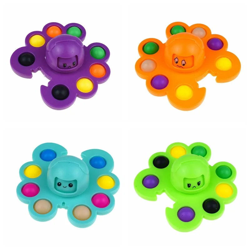 

Pop It Antistress Relieve Autism Face Changing Crab Push Bubbles Fidget Spinner Toys for Adults Children Gift Fingertip Kids Toy
