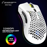 2022 rechargeable usb 2 4g wireless rgb light honeycomb gaming mouse desktop pc computers notebook laptop mice mause gamer cute
