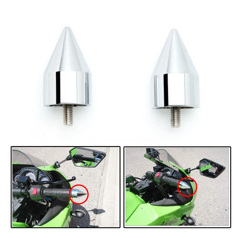 

Aftermarket free shipping motor parts For Motorcycle Kawasaki Ninja 250 500 ZX600 ZX6 636 ZZR600 ZX6R ZX6RR CHROM Spike Bar Ends