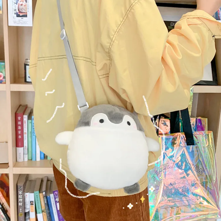 

Cartoon Doll Crossbody Bag Women Kawaii Cute Doll Penguin Soft Mini Small Phone Wallet Bags Cute Plush Messenger Bag Girl Gifts