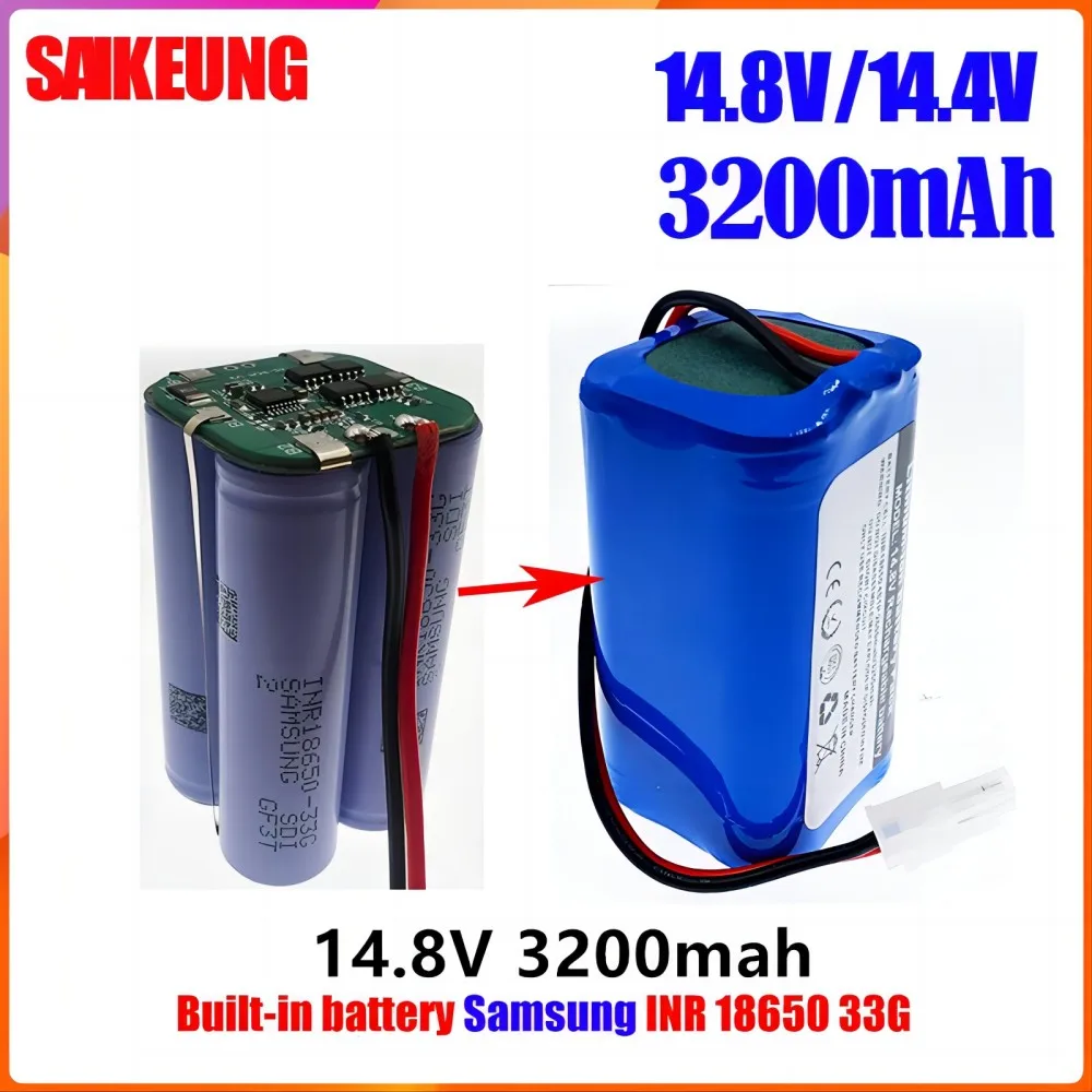 

Original 14.8V 6800mah 3200mah 2600mah Lithium Battery Suitable for Ilife A4 A4s V7 A6 A9 V7s Plus Robot Vacuum Cleaner Battery