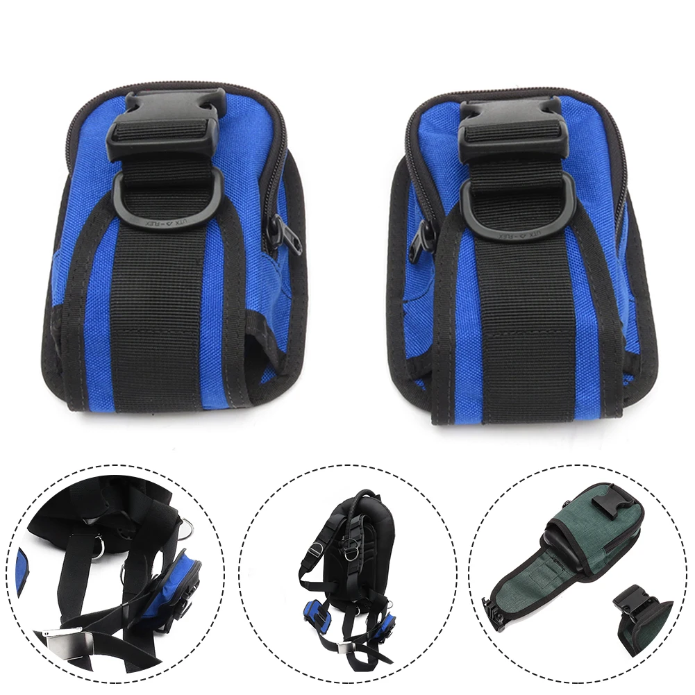 

1 Pair Diving Diver Spare 5LBS Weight Belt Pocket Durable Scuba Gear Bag Holder Replacement Scuba Diving Equipment Accessories