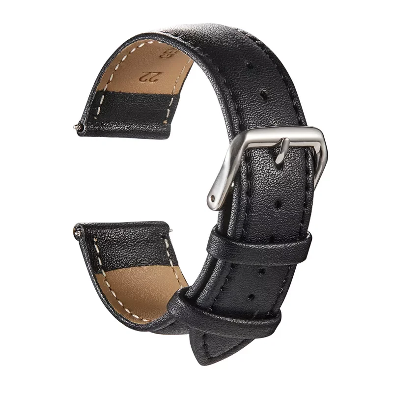 Leather Watchbands Calfskin Replace Watch Straps 18mm 20mm 22mm 24mm Watch Accessories Men Women Soft Watchband