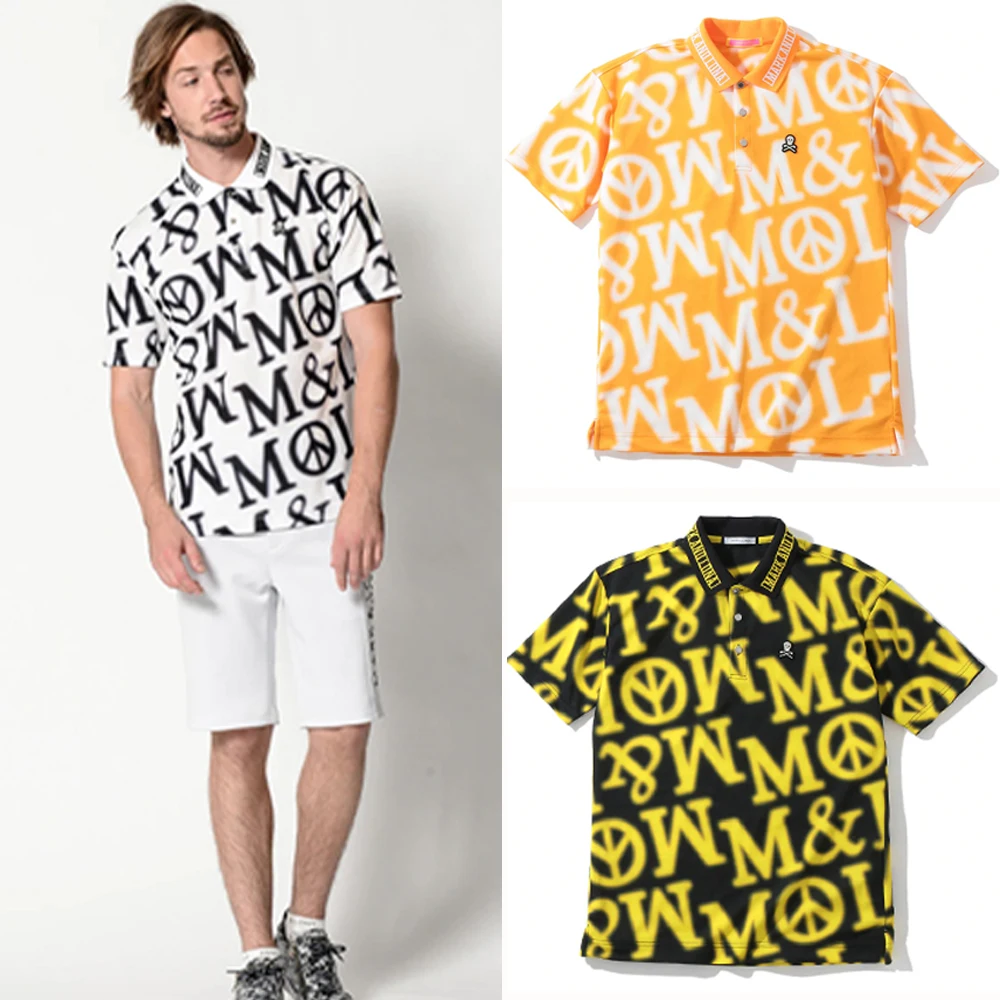 

Summer Men's Outdoor Sports Golf Top Quick Drying Printed Short Sleeve