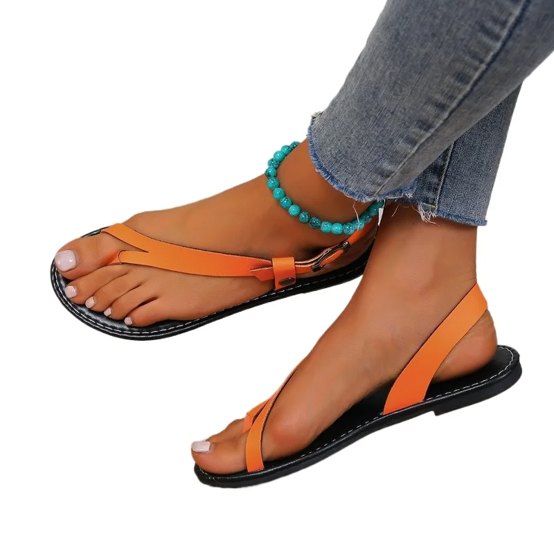 Женские босоножки с ремешком и пряжкой размеры до щиколотки