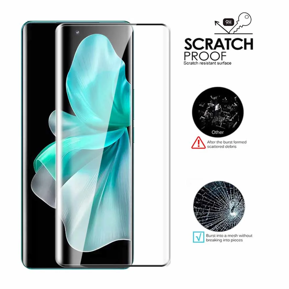 Защитное стекло 9D для vivo V30 Pro V 30 V30Pro 2 шт.
