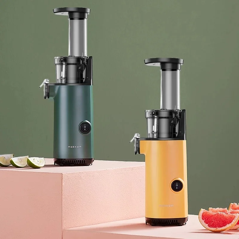 Mini Slow Juicer Screw Cold Press Extractor Electric Fruit Vegetable Juicer Machine Household Slag Juice Separation Juicer