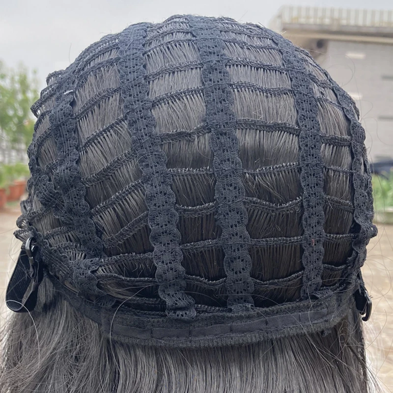 Парик HAIRJOY для синтетических волос с челкой черный длинный парик женщин и девушек