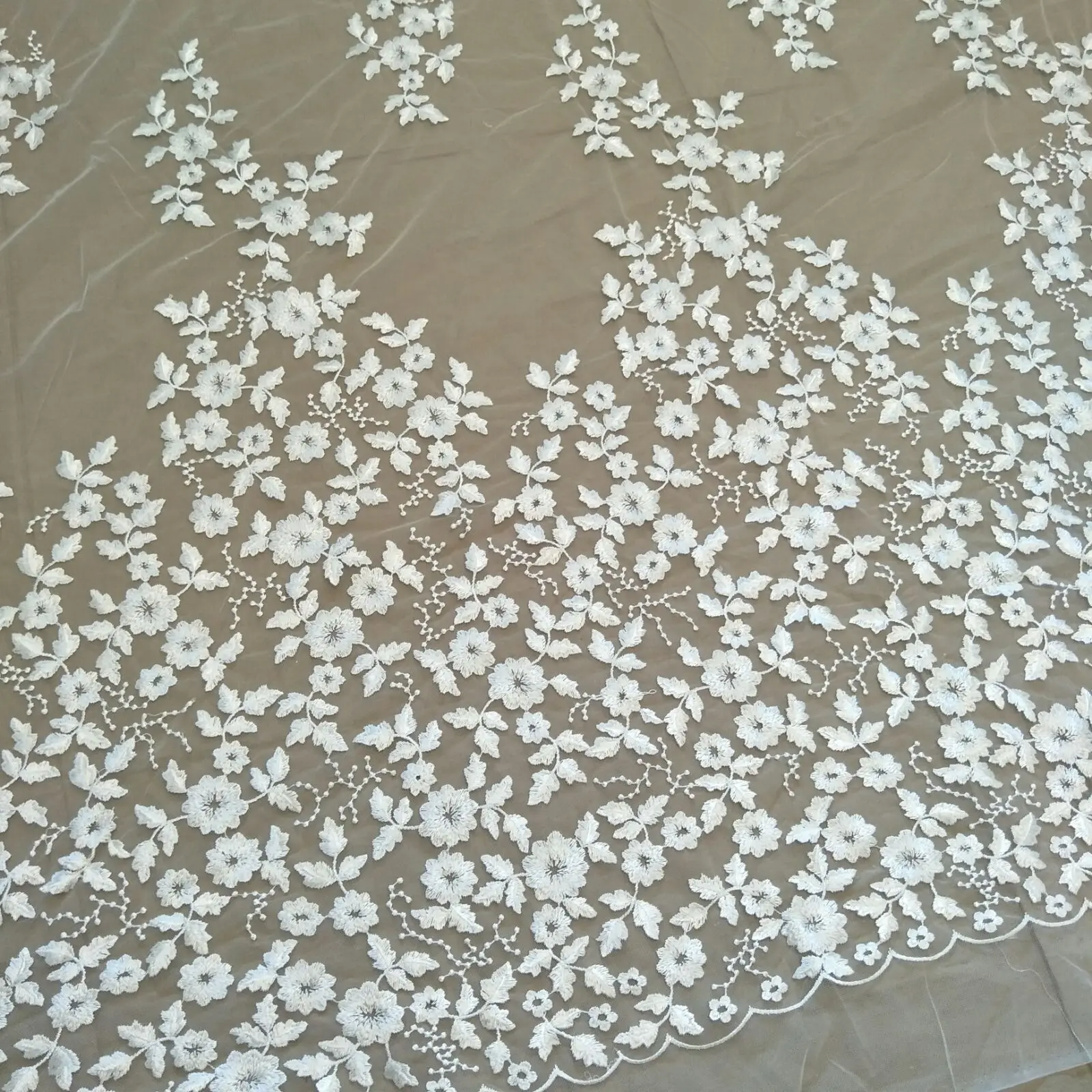

New summer ultra thin mesh lace wedding dress women's clothing accessories diy with sequins width 130cm