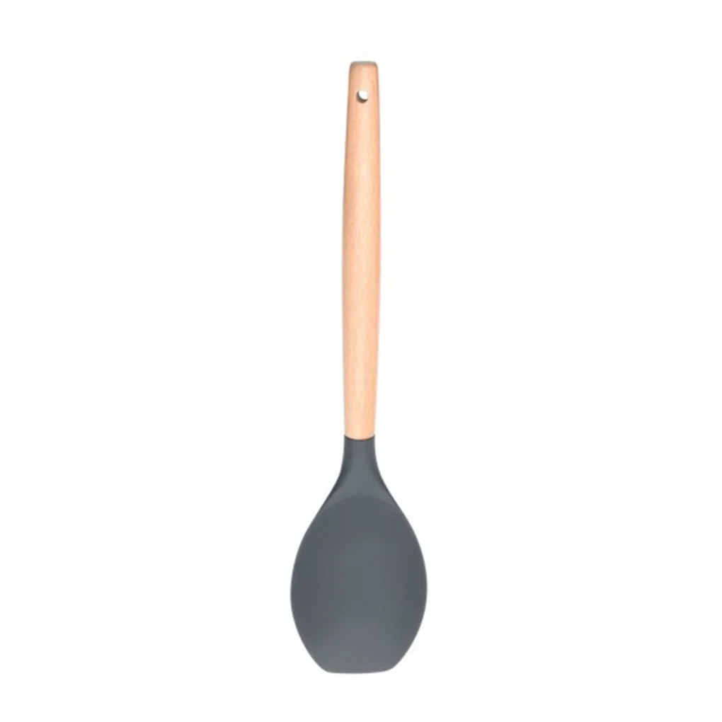 

FenKicyen крутые кухонные наборы термостойкая деревянная ручка лопатка суповая ложка скиммер венчик для яиц кисть антипригарный набор для приг...