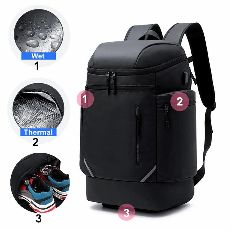 

Female Gym Bag Waterproof Camping Bolsas Large Capacity Luggage Fitness School Rucksack Travel Weekender Sports Backpack For Men