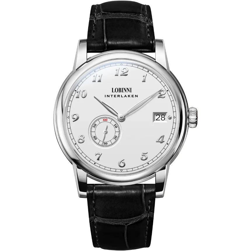 

Lobinni Men Luxury Watch 40MM Automatic Watches Mechanical Wristwatch Ulththin Waterproof Sapphire Small Rotor Butterfly Clasp