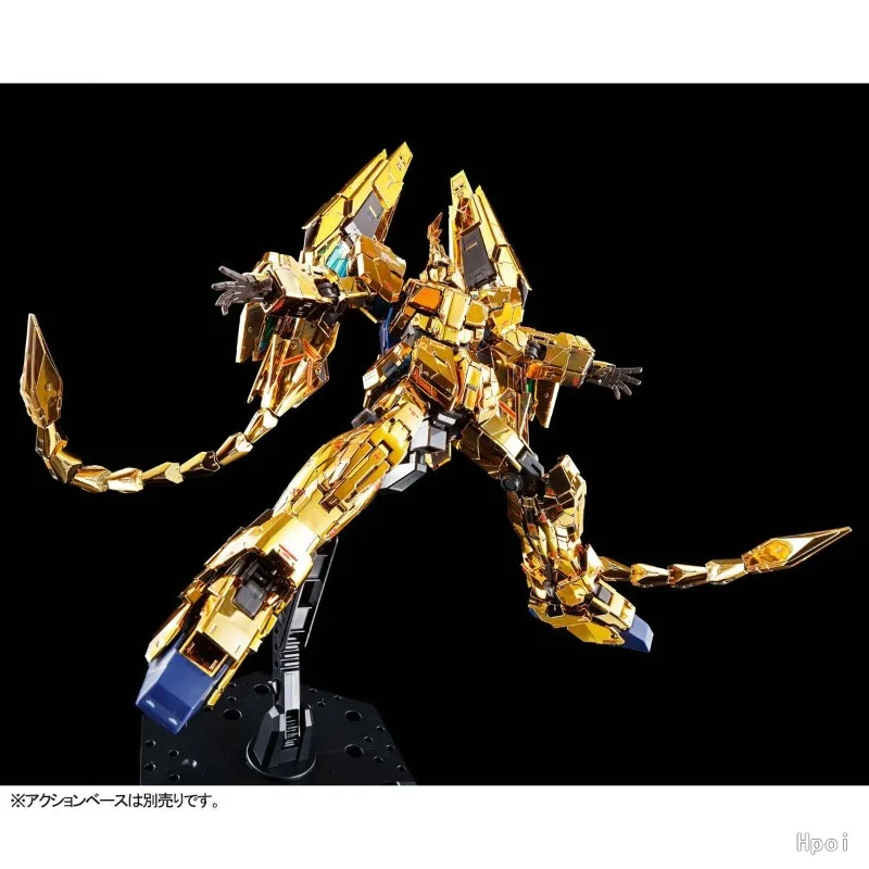 Фото Коллекционная модель Bandai RG 1/144 RX-0 Unicorn Gundam 03 Phenex, сборный набор, позолоченный, подарок для фанатов аниме №5