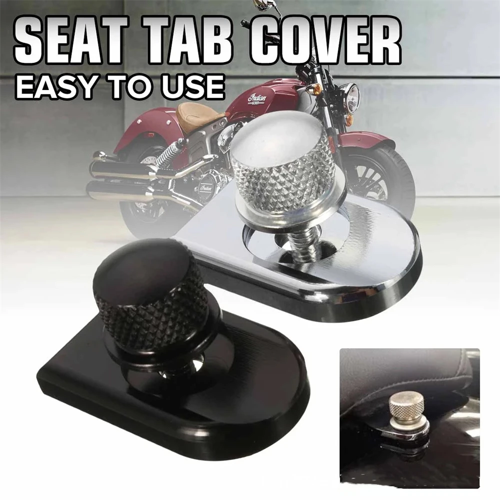 

1/4-20 Motorcycle Seat Bolt Tab Screw Mount Knob Cover for Harley Sportster Dyna Fatboy Road King Softail
