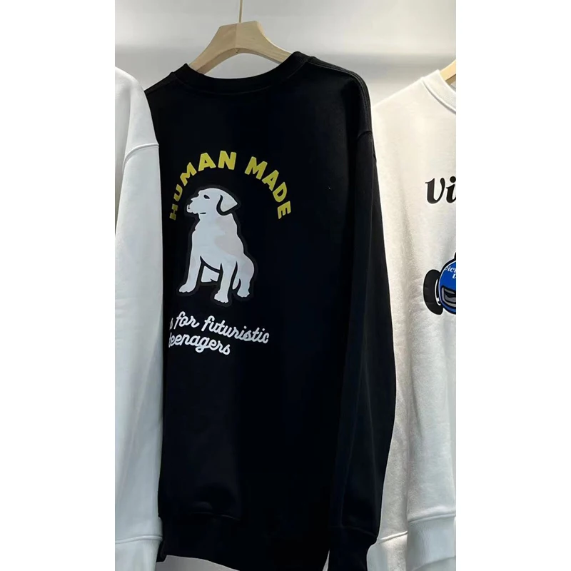 

2023 Made By Men Women Cartoon Little Dog 인간이 만든 Hoodies Daily Comfy O-Neck Hoody Sweatshirts