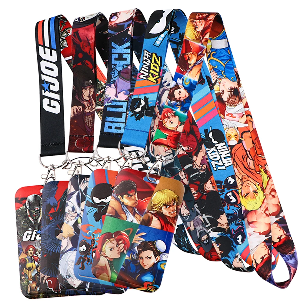 

Street Fighter Anime Cool Lanyards Keychain ID Card Mobile Phone Cord Neck Strap Adorn Accessories Gifts for Women Men Fans