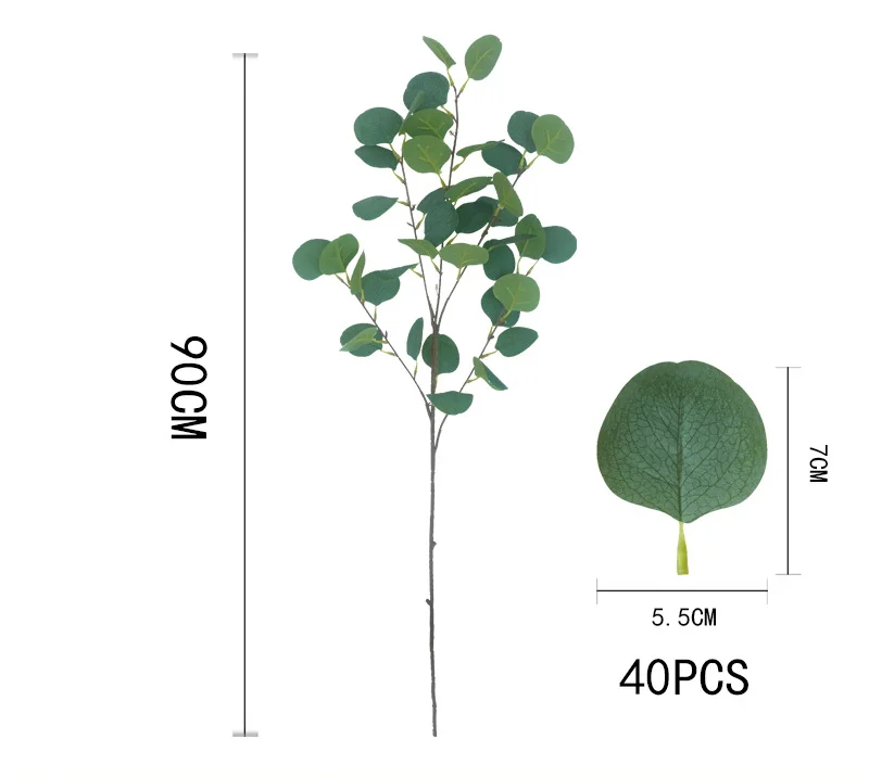 

Искусственные листья эвкалипта и яблока