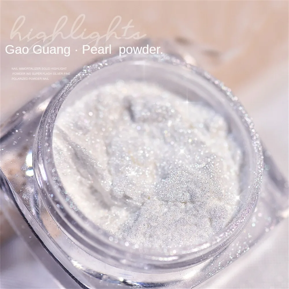 

Блестящая жемчужная пудра для наращивания ногтей с поляризацией и высоким блеском