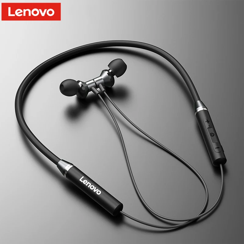 

Original Lenovo HE05 Bluetooth Headphones Wireless Earphones Headset Neckband Sports Hifi Earbud with Microphone for IOS/Android